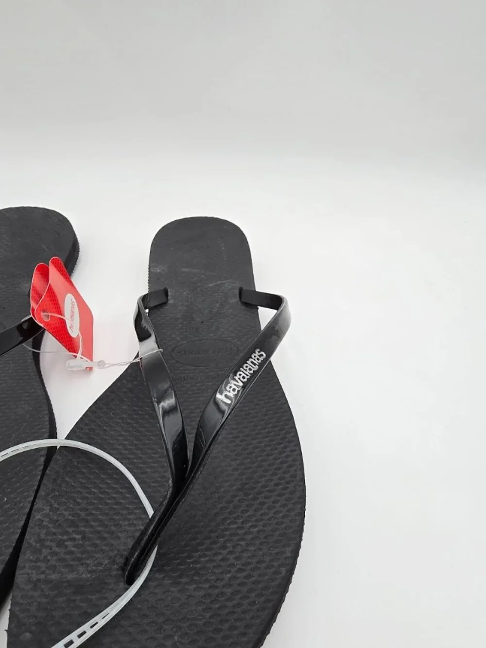 Havaianas You Metallic flip-flop sandals in Black Size 9 - Picture 2 of 6